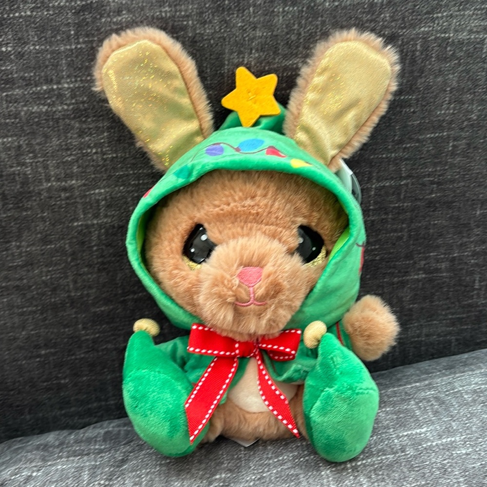 Hopper Holiday Bunny Stuffed Animal